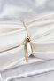 Gold Color Zircon Stone Row Clover Model Women's Bracelet with Elevator Chain - 2