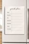 Metal - Weekly Meal Plan, Writable and Erasable Board with Magnet and Pen - 8