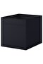 Square Toy Box Organizer with Handles Width: 33 cm Height: 33 cm Storage Organization Box Black Box