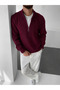3-Pack Men's Half-Zipper Stand Collar Ribbed Knit Sweater - 3