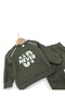 Boy's Winter 3-Thread Ribbed Never Printed Top and Bottom Tracksuit Set for Ages 2-3-4-5-6 - 4