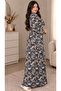 Women's Dress - Comfortable Fit - Plus Size - Patterned - Oversized - Viscose - 2