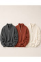 Men's 3-Piece Half-Zip Ribbed Knit Sweater Set