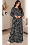 Women's Dress - Comfortable Fit - Plus Size - Patterned - Oversized - Viscose - 2