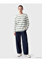 Esvab • Modern & Distinctive Zero Roba Collar Striped Women's Sweatshirt - 2