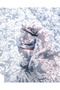 Crinkle Chiffon Fabric in Gray, Blue, and White Colors for Dresses & Pareoles 145X325Cm - 5