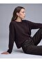 10804 Boat Neck Draped Sweater-Purple - 2