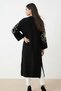 Trefe Soft Textured Sweater with Embroidery and Slit Detail, Comfortable Fit, Women's Knitwear Cardigan & Jacket & Kimono & Hijab Cardigan - - 4
