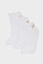 3-Pack Cotton Bootie Socks (Ns)