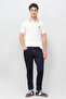 Mens White Solid Regular Fit Cotton Polo Tshirt - 2