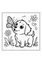 Puppy Life 40-Page Coloring Book-Thick Pages (21 X 21 cm) Suitable for Children and Adults - 4