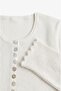 Ecru Cannel Buttoned Knitwear Blouse - 3