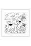 On the Farm 40-Page Coloring Book-Thick Pages (21 X 21 cm) Suitable for Children and Adults - 5