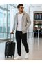 Men's Tapered Leg Sweatpants with Pockets and Side Stripes, Winter Comfortable Casual Trousers - 5