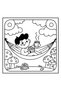 Stoner Girl 40-Page Coloring Book-Thick Pages (21 X 21 cm) Suitable for Children and Adults - 2