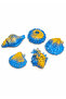 Sea Shells Blue Gold 5-Piece Soap Set Handmade Decorative Gift