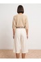 10856 Glitter Short Sleeve Sweater-Beige - 2