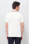 Mens White Solid Regular Fit Cotton Polo Tshirt - 3
