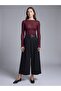 72796 Belted Culotte Trousers-Black - 4