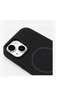 iPhone 13-14 Compatible Magsafe Case Black Anti-Fingerprint and Stain-Resistant Easy to Wipe Soft Touch Silicone Phone Case - 3