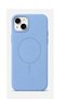 iPhone 13-14 Compatible Magsafe Case Blue Fingerprint and Stain Resistant Easy to Clean Soft Touch Silicone Phone Case