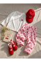 Girl's oversized pinterest style heart print outfit set, ages 2-3 / 7-8 - 2