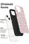 Compatible with iPhone 13 / 14 - White Multi-Cats Double Layer Cover, Glossy Surface Protective Glossy Touch Case - 2