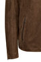 Ronaldo Men's Tan Zippered Suede Leather Jacket 26Wgd661410 - 8