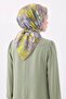 Soft Scarf Flower Water Green - 2