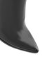 Women's Black Zippered Thin High Heeled Leather Boots Af530003Dv - 8