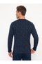 Men's Patterned Long Sleeved Pajama Set - 4