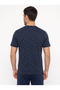 Men's Short Sleeved Patterned Pajama Set - 2