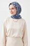 Soft Scarf Minimal Motif Sky Blue - 3