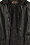 Veronik Women's Black Judge Collar Leather Jacket 26Wge57101M - 5