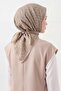 Soft Scarf Retro Geometric Light Yellow - 2