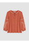 Trendlucky blouse with tie collar pattern - 5