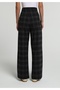 Regular Fit High Waist Wide Leg Women's Anthracite Trousers - 2