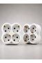 4-Outlet Socket Multiplier 2-Piece Set Wireless Wall-Mounted Socket Multiplier Adapter - 4