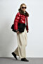 Daısy Goose Down Women's Coat Dark Red - 3