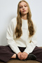 Alıce Women's Knitted Sweatshirt Off-White - 2