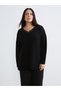 Two Mt Shop Quality Plus Size V-Neck Women's Knitwear Sweater