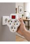 Wireless Socket Multiplier 3 Outlets Compact Wall Type Multiplexer with Switch - 2