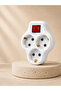 3-Outlet Grounded Socket Multi-Connector with On/Off Switch Adapter for Direct Connection to the Socket - 2