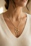 Gold Color Paperclip Chain Star Model Zircon Stone Women's Necklace - 2