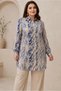 Patterned Satin Tunic 21050 - 2
