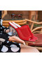 Akva Red Knitwear Transparent Heeled Slippers - 8