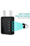 ZHEGE 4-Digit Combination Padlock, Heavy Duty Weatherproof (Black, 1 Pack) - 4