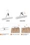 Wooden Pants Hangers Closet Organizer, White, 10-Pack - 4