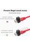 10PCS RJ45 Network Cable Lock with 1 Key, Black RJ45 Network Cable Lock Lockable Ethernet Cable,Supe - 5