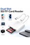 قارئ بطاقات SD بمنفذ USB-C و Lightning لنظامي iOS و Android - نقل بيانات سريع، توصيل وتشغيل، بطاقة ذاكرة Ada - 3
